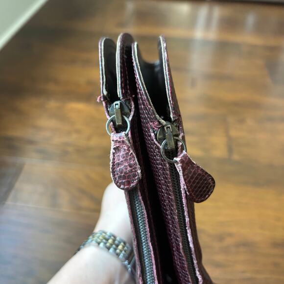 Cole Haan Women’s Cherry Red Heeled Leather Booties Sz 8B Pointed Toe Career - Picture 6 of 16